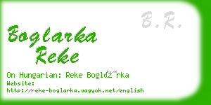 boglarka reke business card